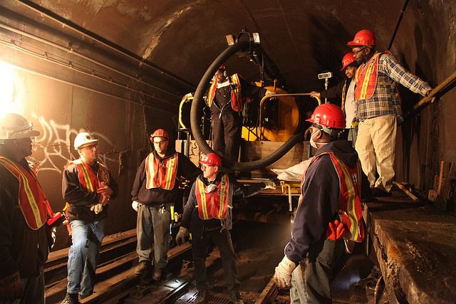 MTA workers' underground pow-wow